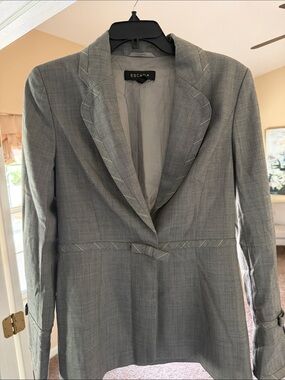 Escada Tailored Light Gray Women's Blazer